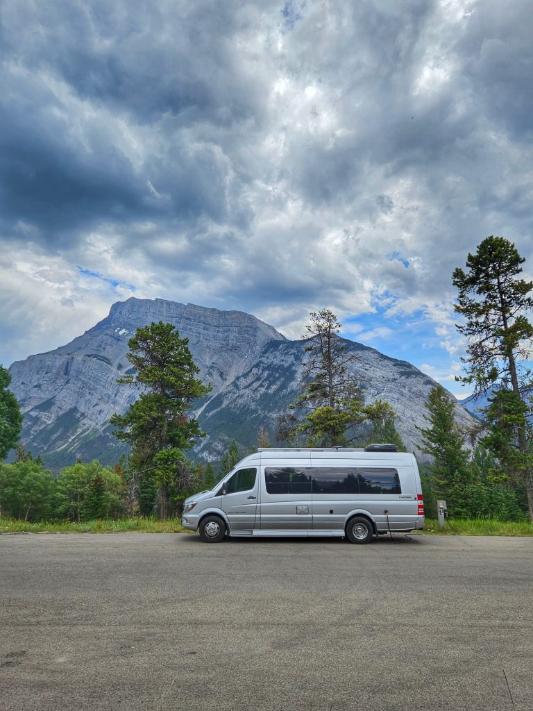 Banff Tunnel Mountain II Village campsite with a view