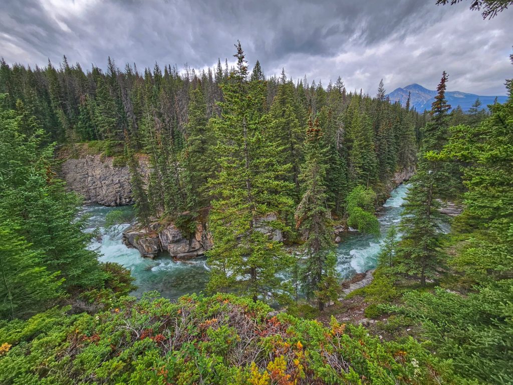 Maligne River and canyon