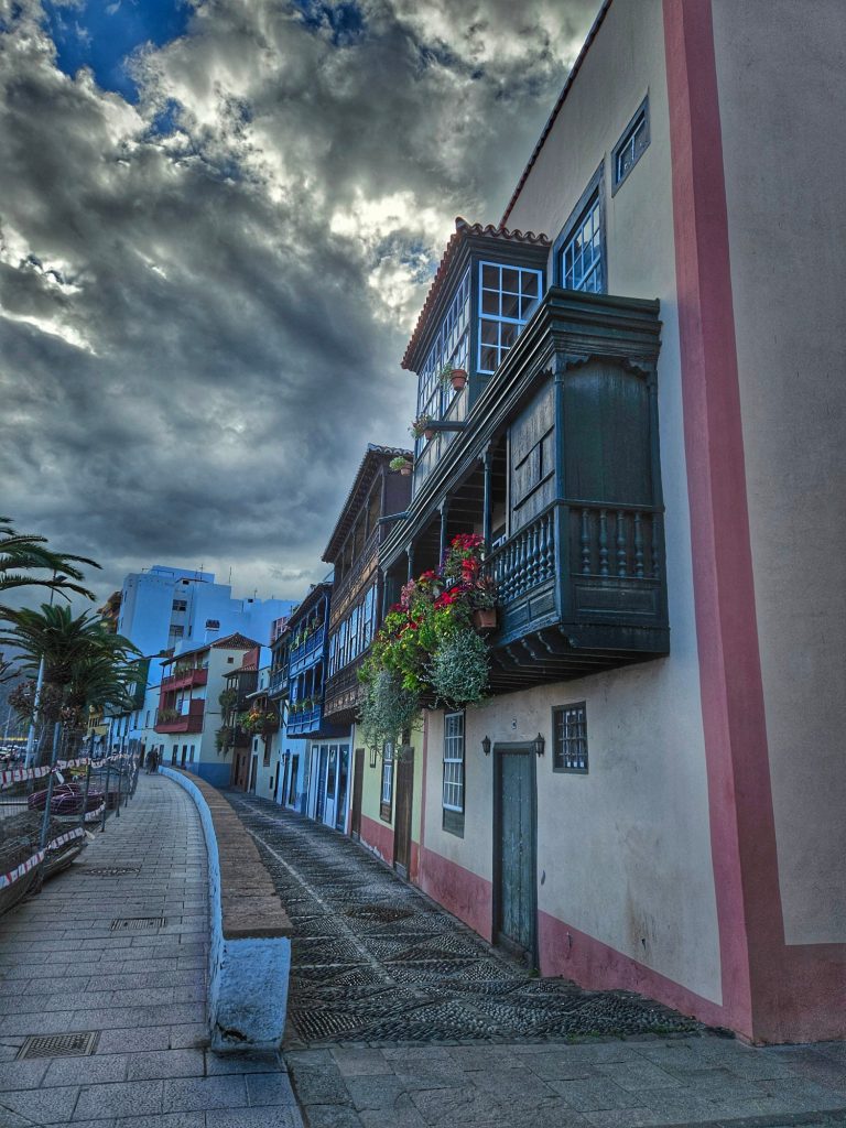 La Palma historic balconies