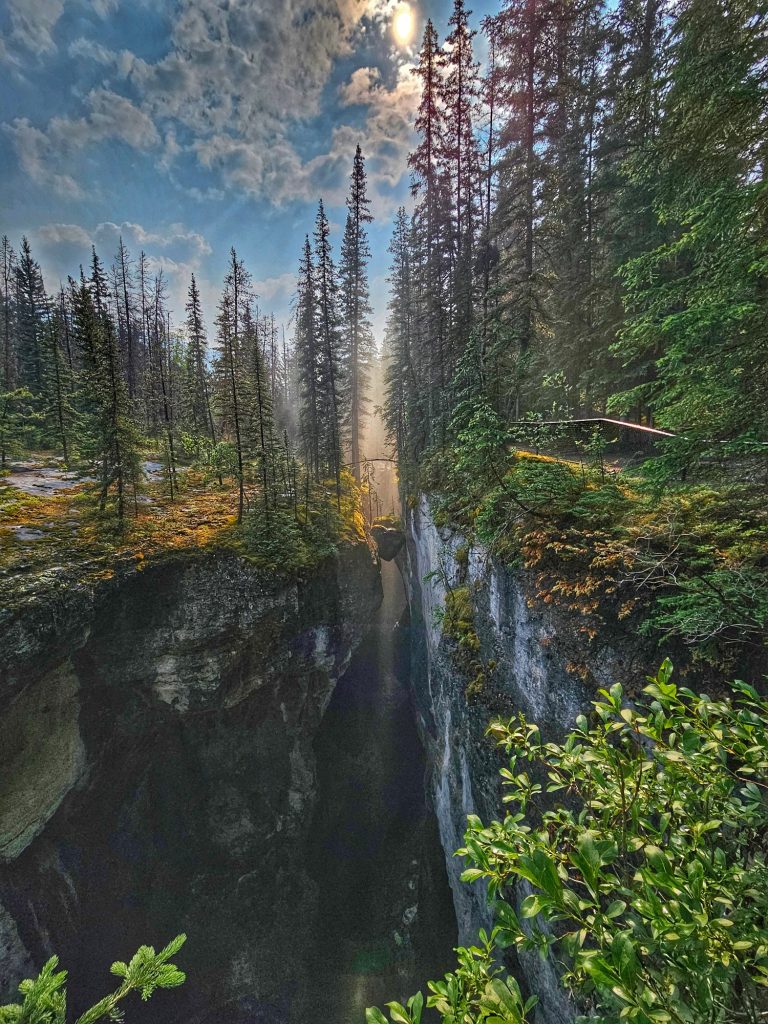 Maligne canyon first bridge