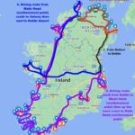 38 nights in Ireland route map