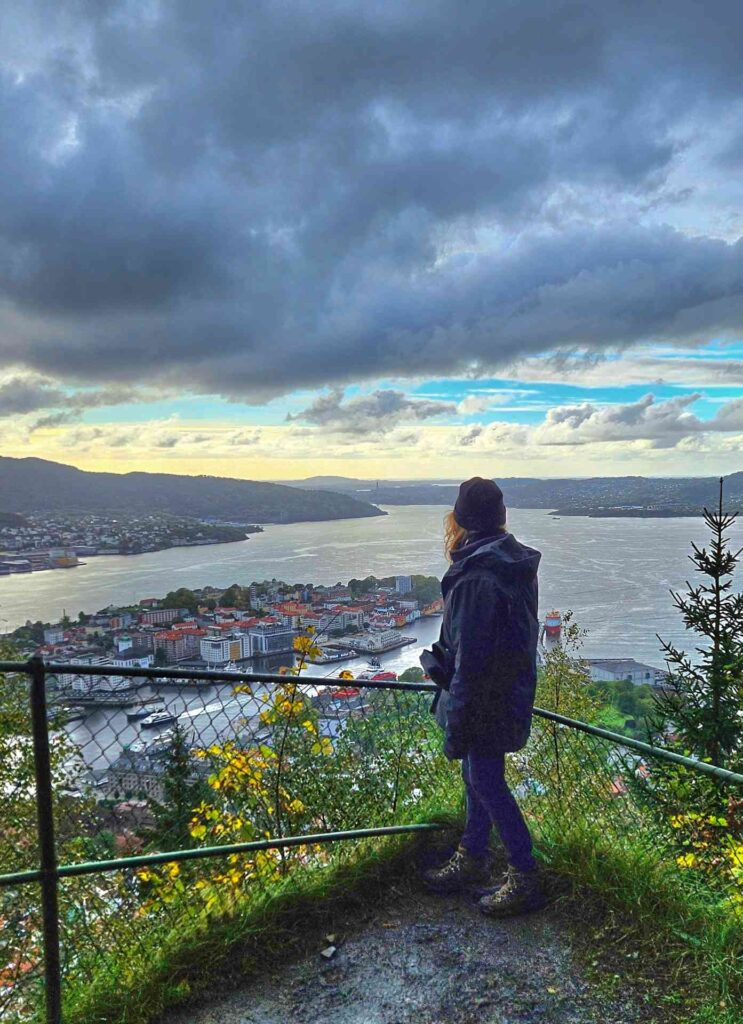 Bergen view from Mount Floyen Norway
