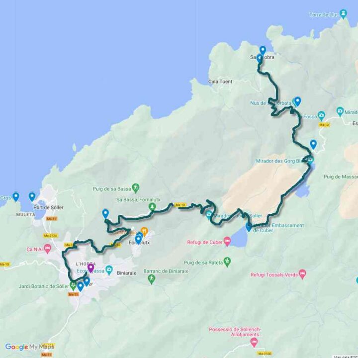 Day trip drive to Sa Calobra