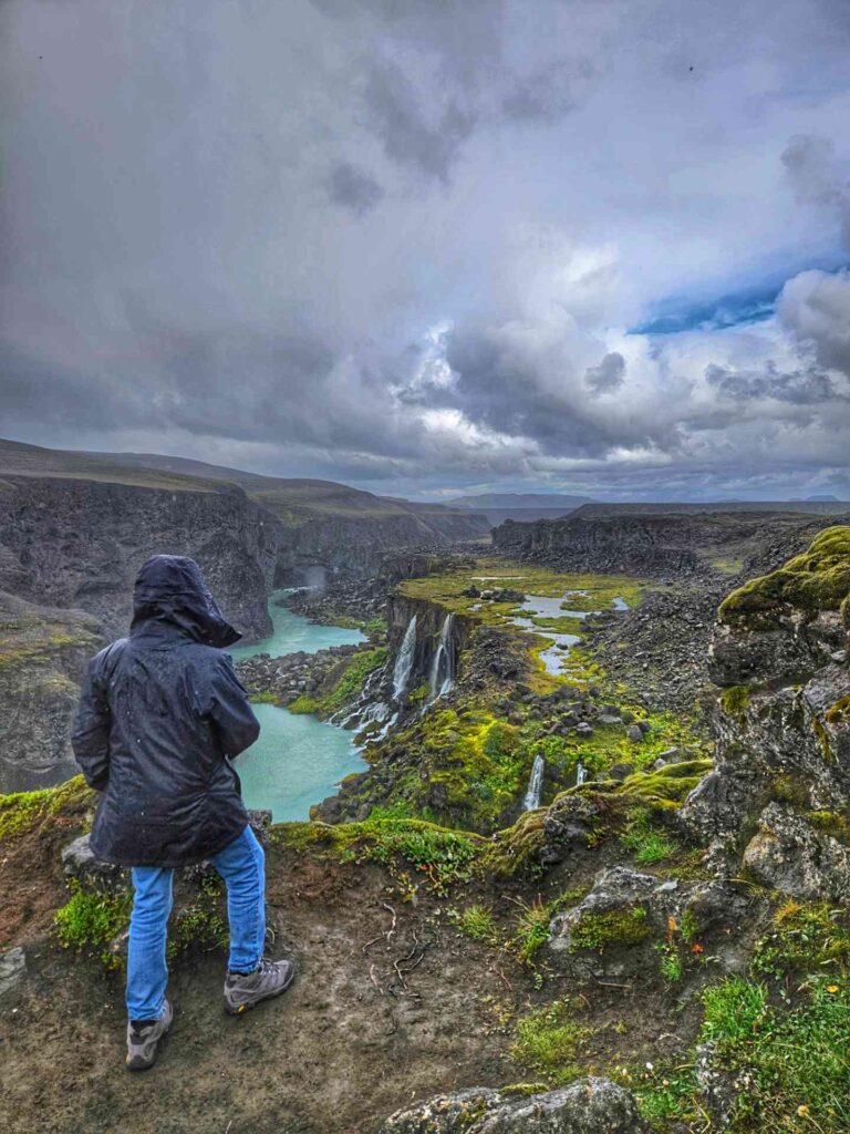 Sigöldugljúfur canyon waterfalls