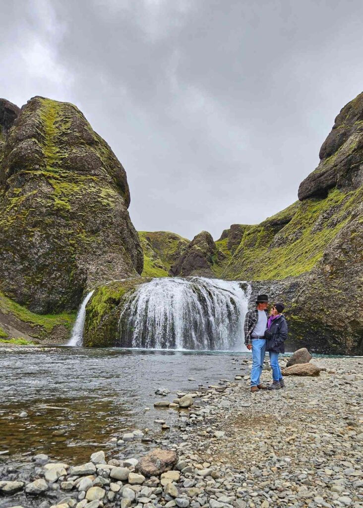 Stjórnarfoss waterfall Iceland