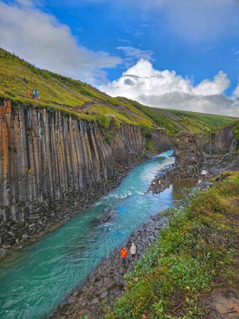 Studlagil Canyon basalt columns