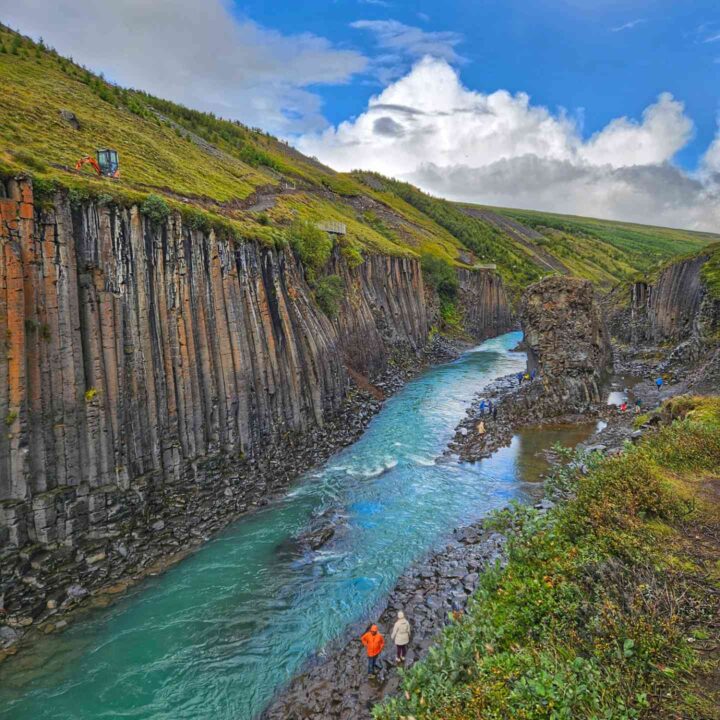 Studlagil Canyon basalt columns