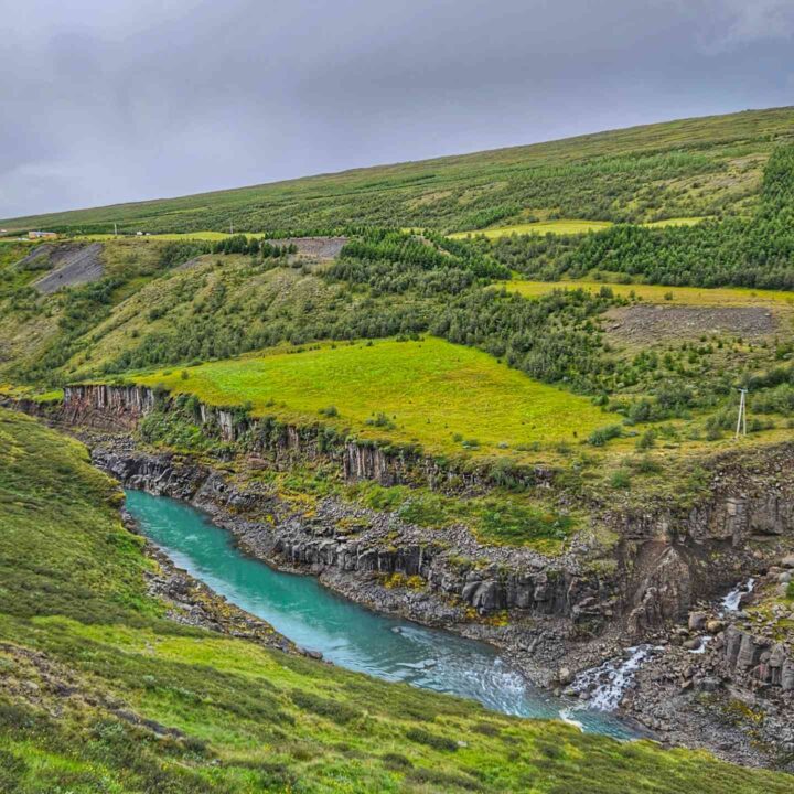 Stadlagil Canyon hike view