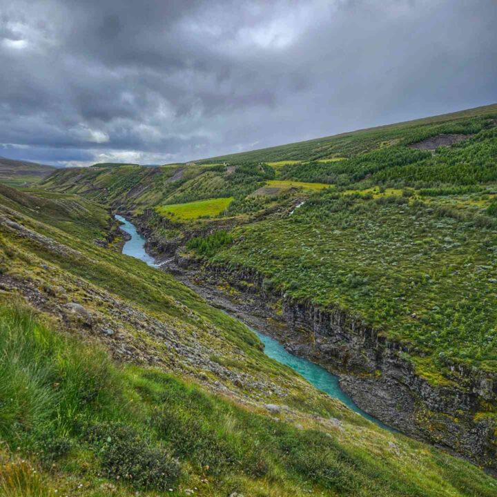 Stadlagil Canyon hike scenery