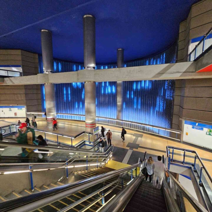 Chamartin metro escalator