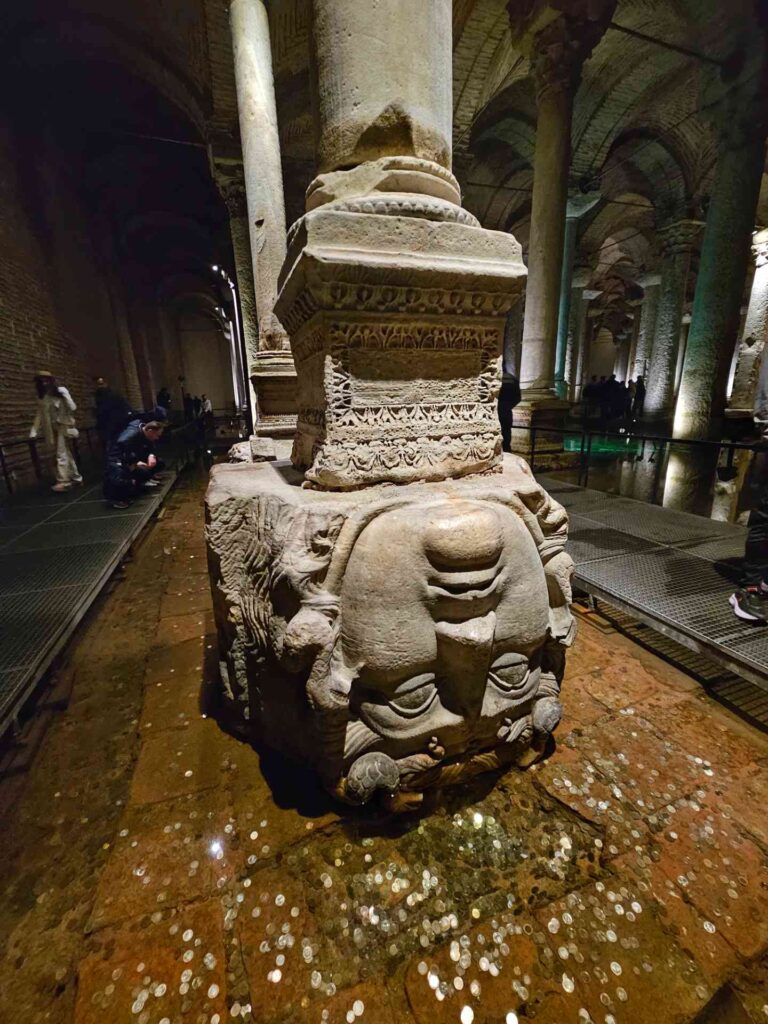 Basilica Cistern Gorgon head column